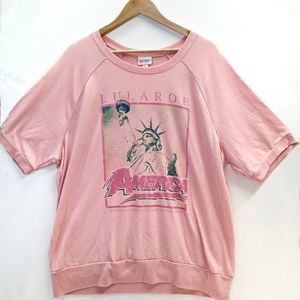 LuLaRoe Jane America Statue of Liberty Knit Top